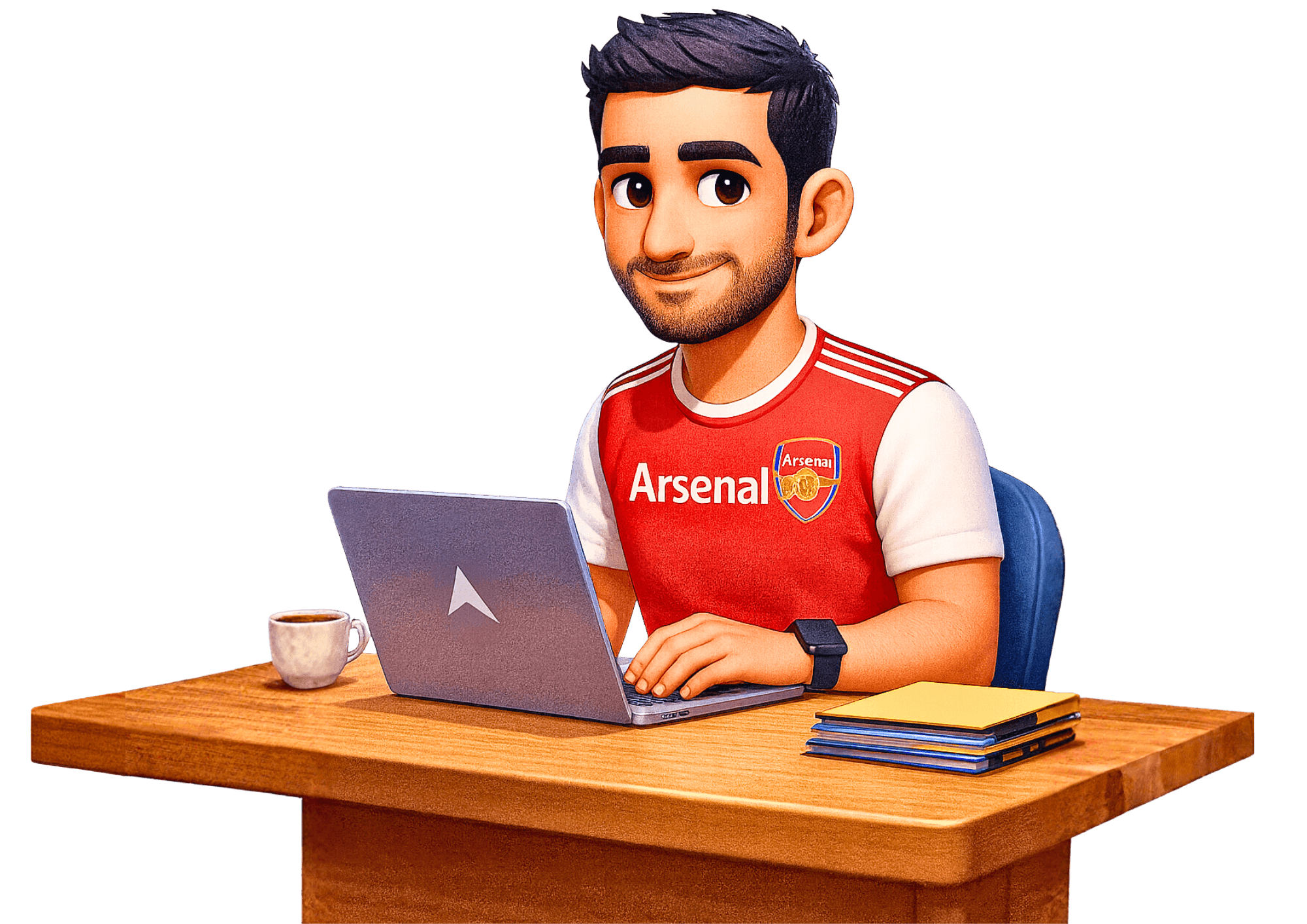 person peeking from behind the laptop